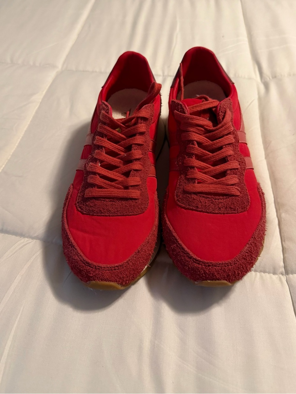 Gola Arizona Red Suede & Nylon Sneakers – Women’s Size 10
